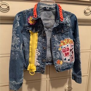 Kids Denim Jacket with Fun Patches